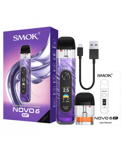 Pod система SMOK NOVO 6 KIT "Blue" в синем цвете Pod система SMOK NOVO 6 KIT "Blue" в синем цвете