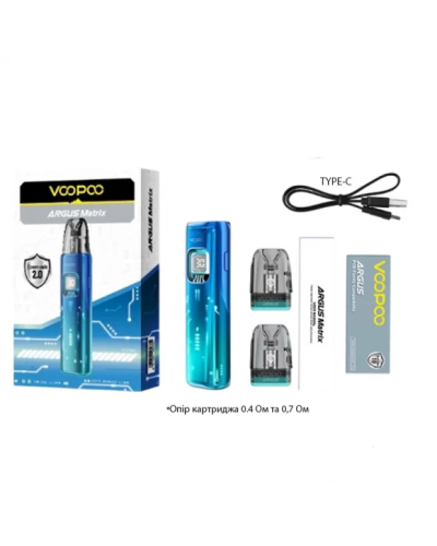 Pod система VooPoo Argus Matrix "Astral Silver" у сірому кольорі