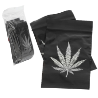 Пакеты Zip-Lock черные 60*80мм Cannabis