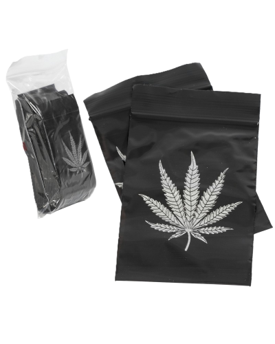 Пакеты Zip-Lock черные 60*80мм Cannabis Пакеты Zip-Lock черные 60*80мм Cannabis