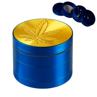Гріндер металевий "Cannabis" (синій) Гріндер металевий "Cannabis" (синій)