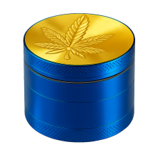 Гриндер металлический "Cannabis" (синий)