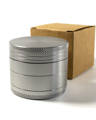 Гріндер металевий "Silver" 4 частини (сріблястий)