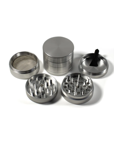 Гріндер металевий "Silver" 4 частини (сріблястий)
