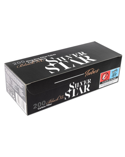 Гильзы для сигарет Silver Star Carbon Black x-long KS (200шт)