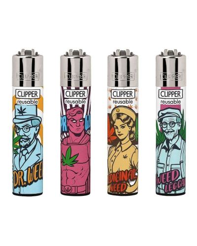 Запальничка CLIPPER D24 FAMILY WEED #4