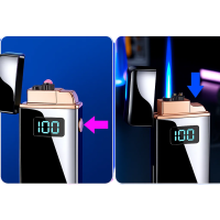  Зажигалка 2-режимная импульсная/газ USB (коробка)