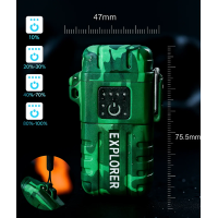  Зажигалка импульсная USB Камуфляж