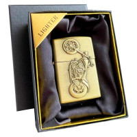 Подарочная бензиновая зажигалка "Мото"