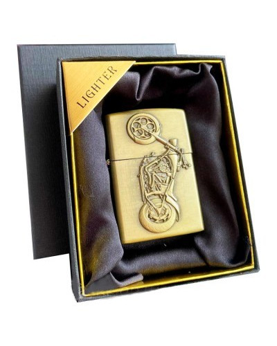 Подарочная бензиновая зажигалка "Мото"