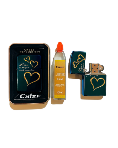 Запальничка бензинова Chief "Blue" (набір)