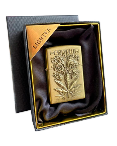Подарочная бензиновая зажигалка "Каннабис"
