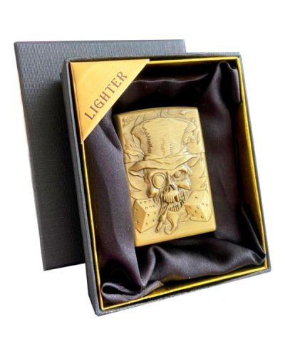 Подарочная бензиновая зажигалка "Черепа"