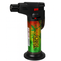 Зажигалка-горелка c подставкой "Конопля" градиент