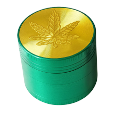 Гриндер металлический "Cannabis" (зеленый)