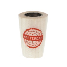 Колпак деревянный с латунной вставкой «Amsterdam»