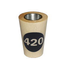 Колпак деревянный с латунной вставкой «420»