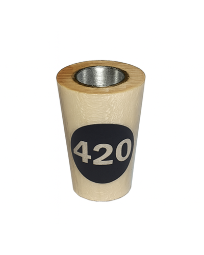 Ковпак дерев'яний із латунною вставкою "420"