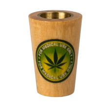 Колпак деревянный с латунной вставкой «For medical use only»