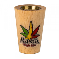 Колпак деревянный с латунной вставкой Rasta