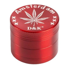 Гриндер металлический "Amsterdam" (красный) 