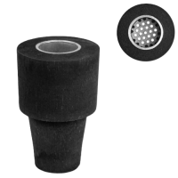 Ковпак дерев'яний із металевою вставкою "Великий" чорний