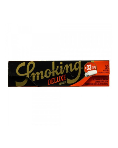 Бумага для самокруток Smoking De Luxe KS + фильтры Tips (33шт)