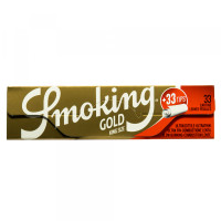 Бумага для самокруток Smoking Gold KS + фильтры Tips (33шт)