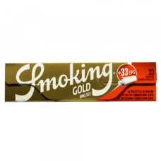 Папір для самокруток Smoking Gold KS + фільтри Tips (33шт)