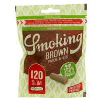 Фільтри для самокруток Smoking Brown Paper Slim (120шт)