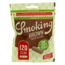 Фильтры для самокруток Smoking Brown Paper Slim (120шт)