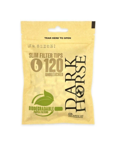 Фільтри для самокруток Dark Horse Slim Bio (120 шт)