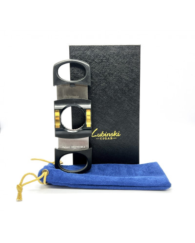 Гільйотина для сигар з підставкою Lubinski (Чорна)