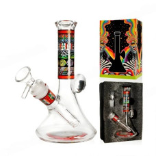 Бонг стеклянный "Graffiti Box" (18cm)