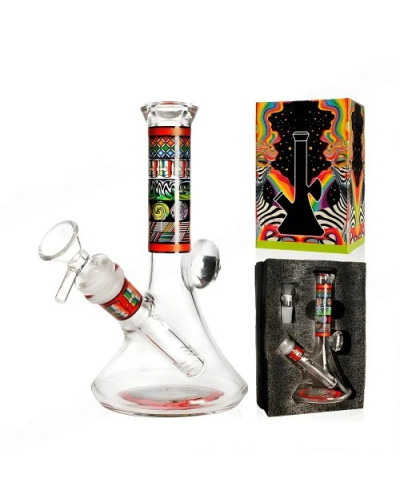 Бонг стеклянный "Graffiti Box" (18cm)