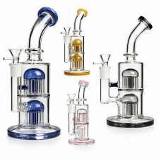 Бонг стеклянный Double Arms Bent 28см