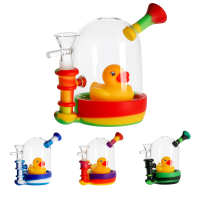 Бонг Duck (силикон + стекло) 13 см