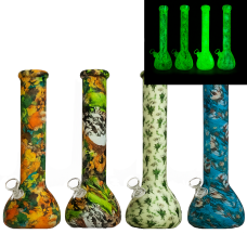 Бонг силиконовый Glow  Print Beaker 35см