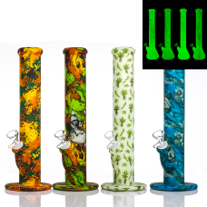 Бонг силиконовый Glow Print Tube 35 см