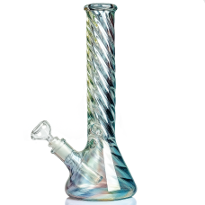 Бонг стеклянный Holographic Rainbow 40см