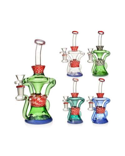 Бонг скляний "Recycler Make" (22cm) Бонг скляний "Recycler Make" (22cm)