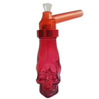 Бонг туристический TOPPUFF со стеклянной колбой "череп"