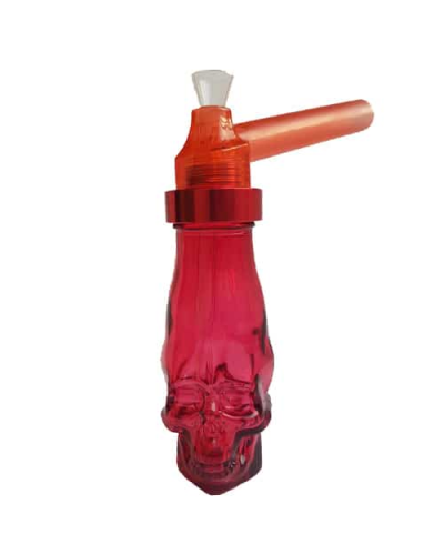 Бонг туристический TOPPUFF со стеклянной колбой "череп"