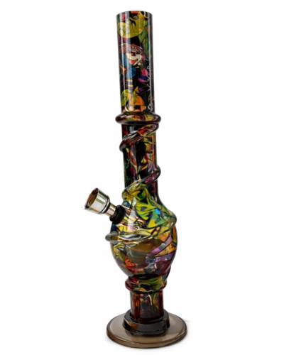 Бонг акриловый Граффити (20 cm)