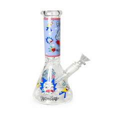 Бонг скляний "Rick and Morty Carblootans" (25 cm)