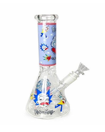 Бонг скляний "Rick and Morty Carblootans" (25 cm)