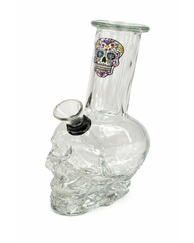 Бонг скляний "Top Puff Mini Pocket Scull" (14 cm)