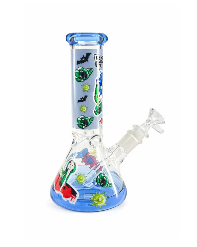 Бонг стеклянный "Rick and Morty Pennywise" (21 cm)