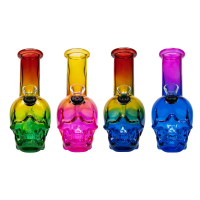 Бонг скляний "Череп" (15 cm)