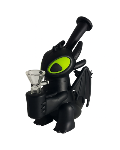 Бонг силиконовый Дракон "Toothless Dragon" чёрный